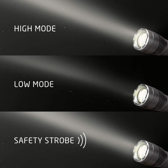 Eveready LED Flashlights (4-Pack) S300 PRO, IPX4 Water Resistant Tactical - Picture 4 of 12